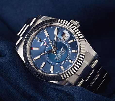 how many rolex sky dweller blue dial made|rolex sky dweller blue 2022.